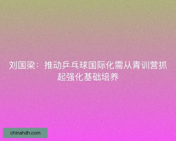 刘国梁：推动乒乓球国际化需从青训营抓起强化基础培养